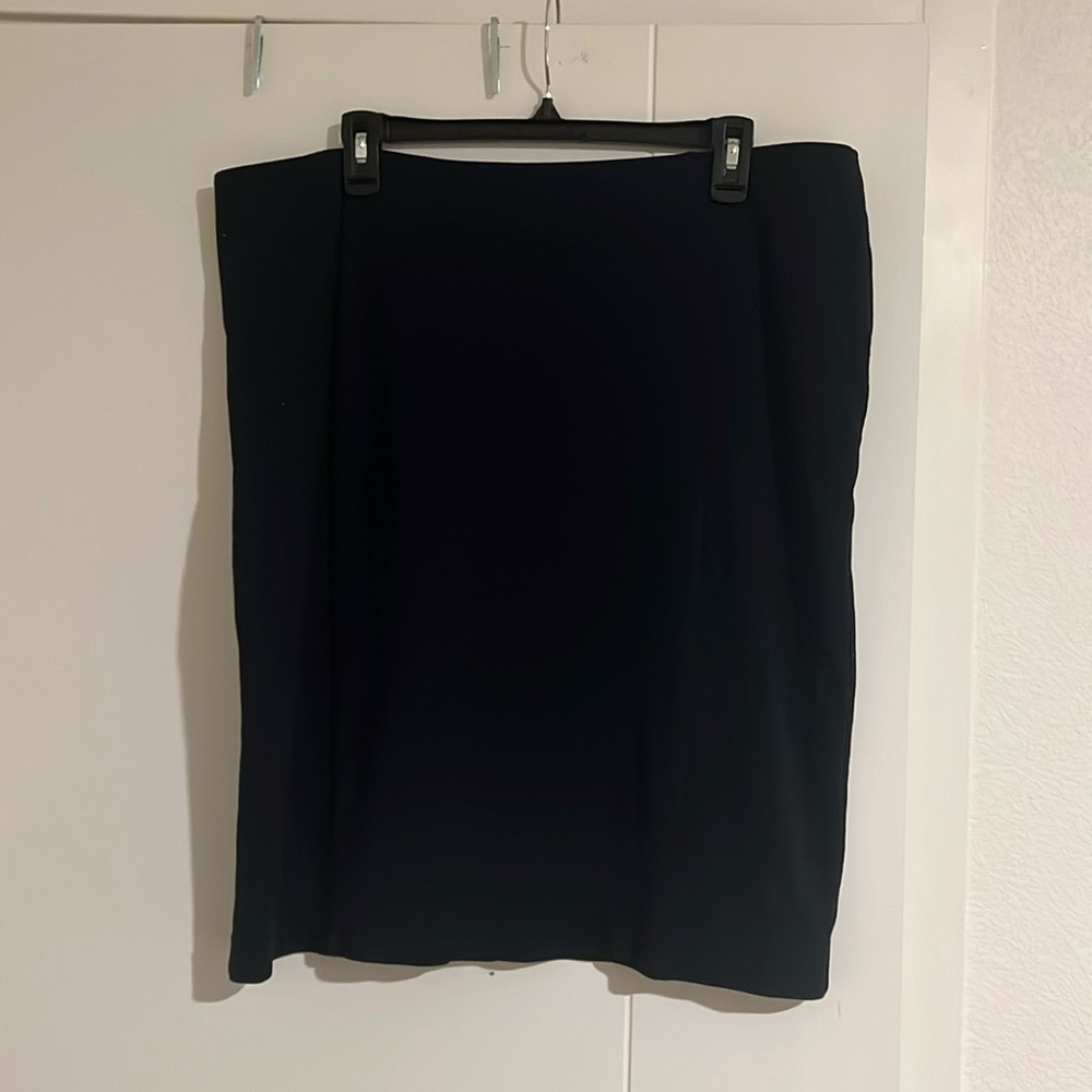 Ann Taylor Factory Pencil Skirt XL Navy